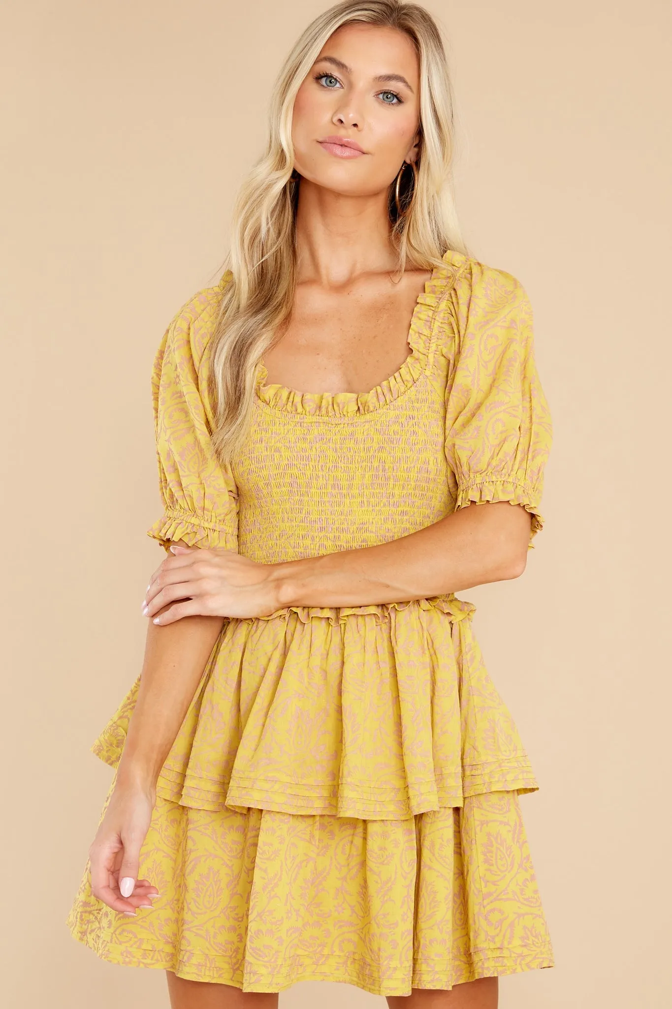 Luna Camellia Mini Dress