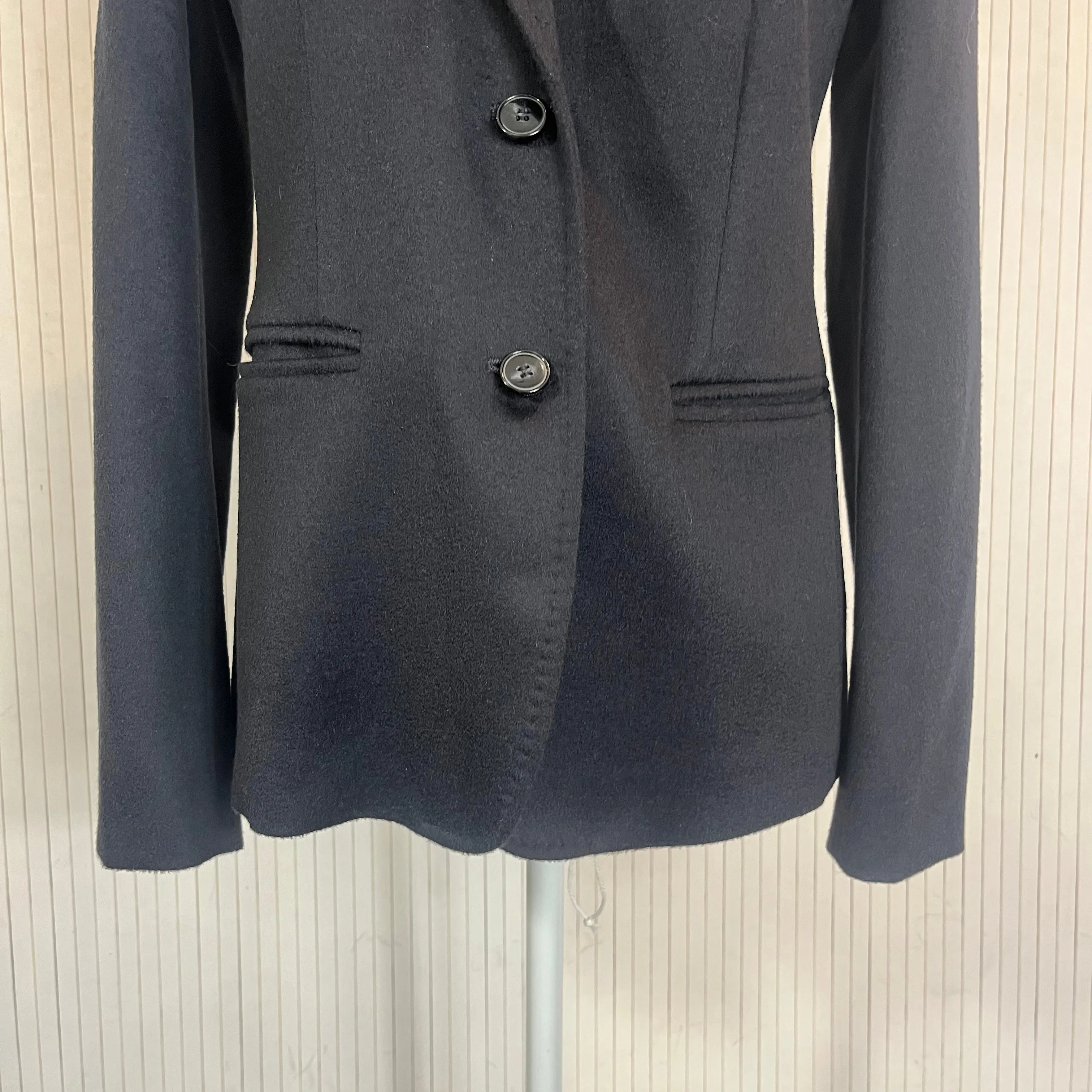 Max Mara £1000 Navy Camelhair Blazer XS