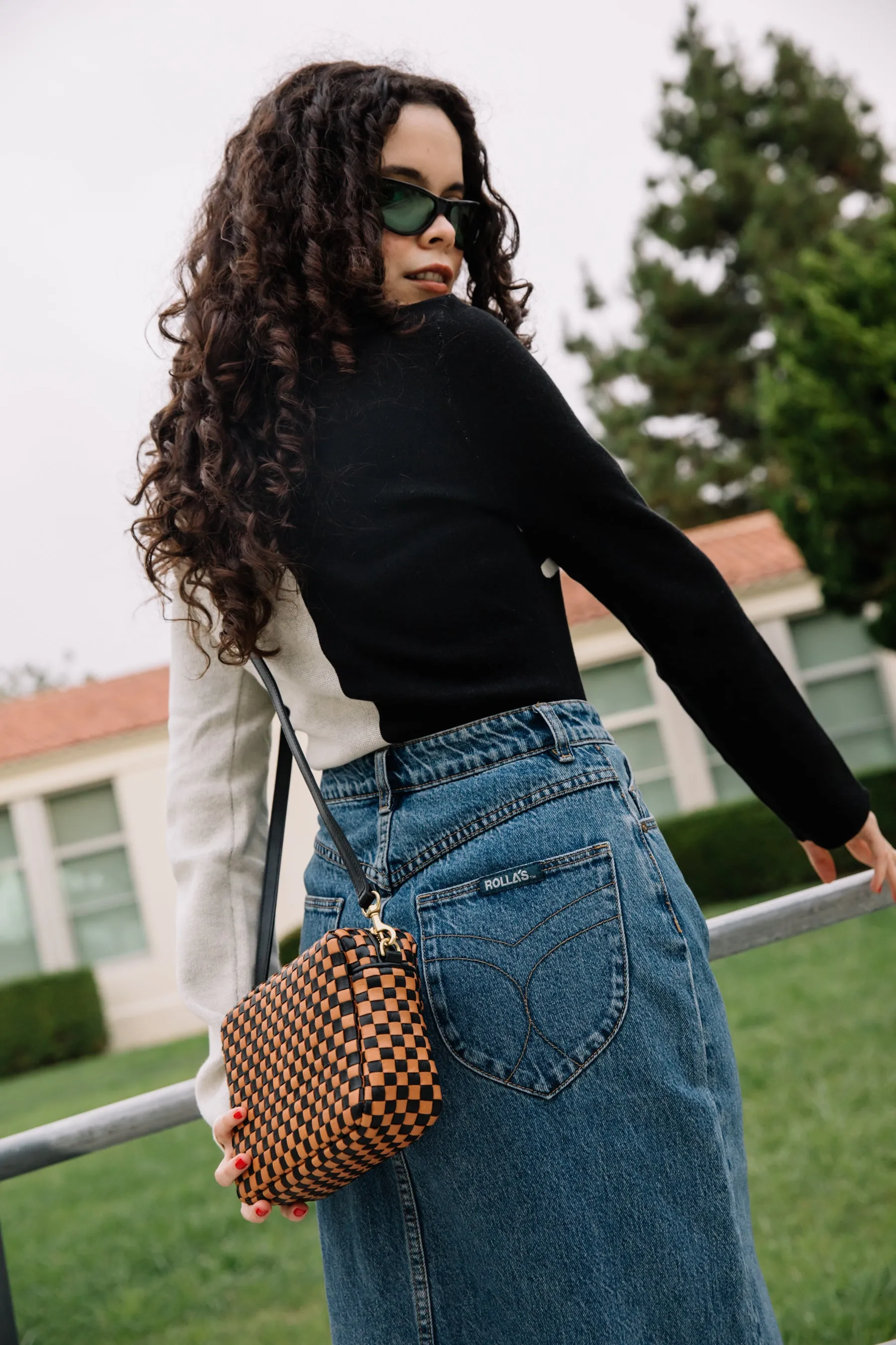 Mid Vintage Blue Chicago Skirt