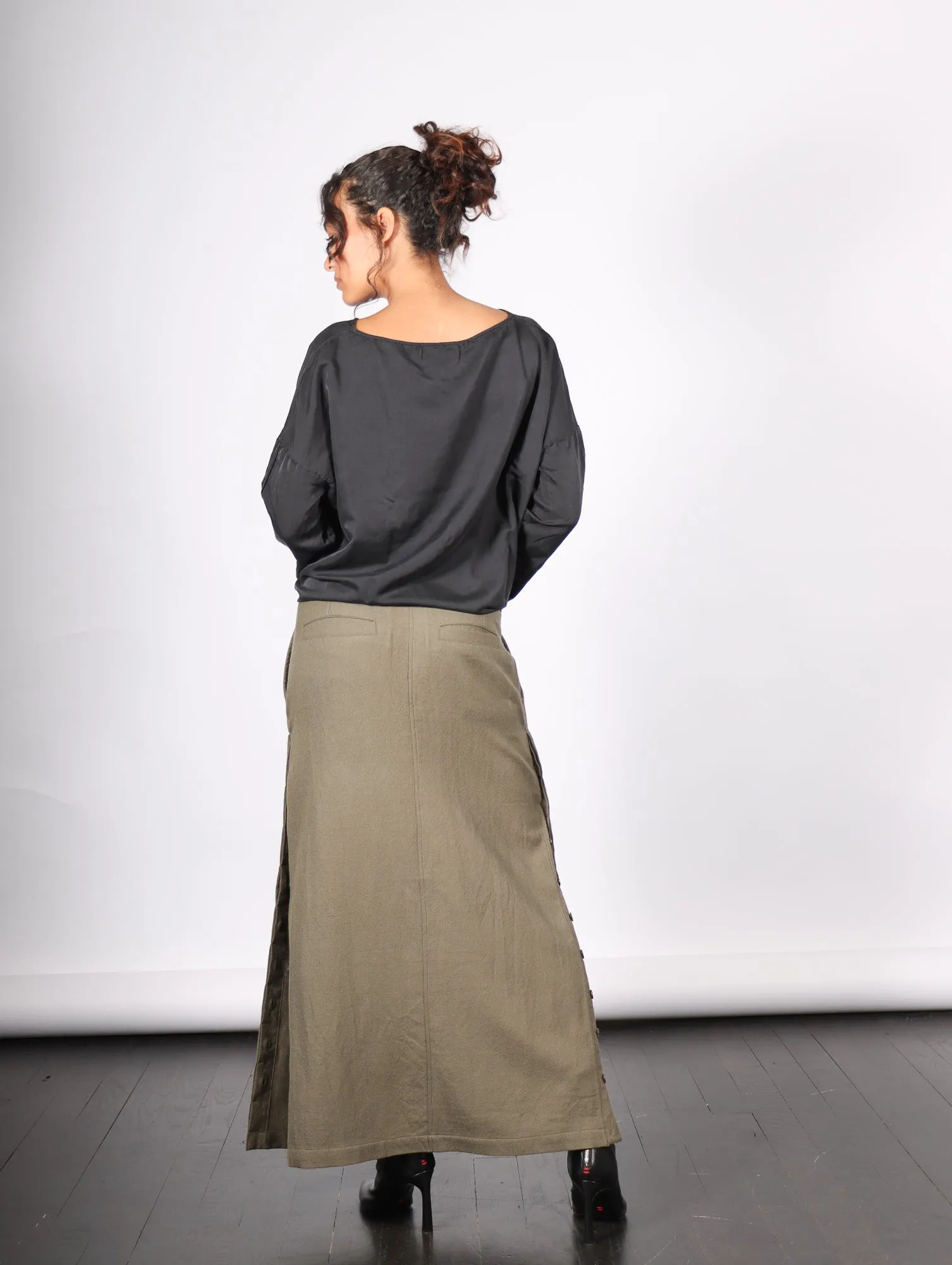 Minka Skirt in Moss by Nicholas K