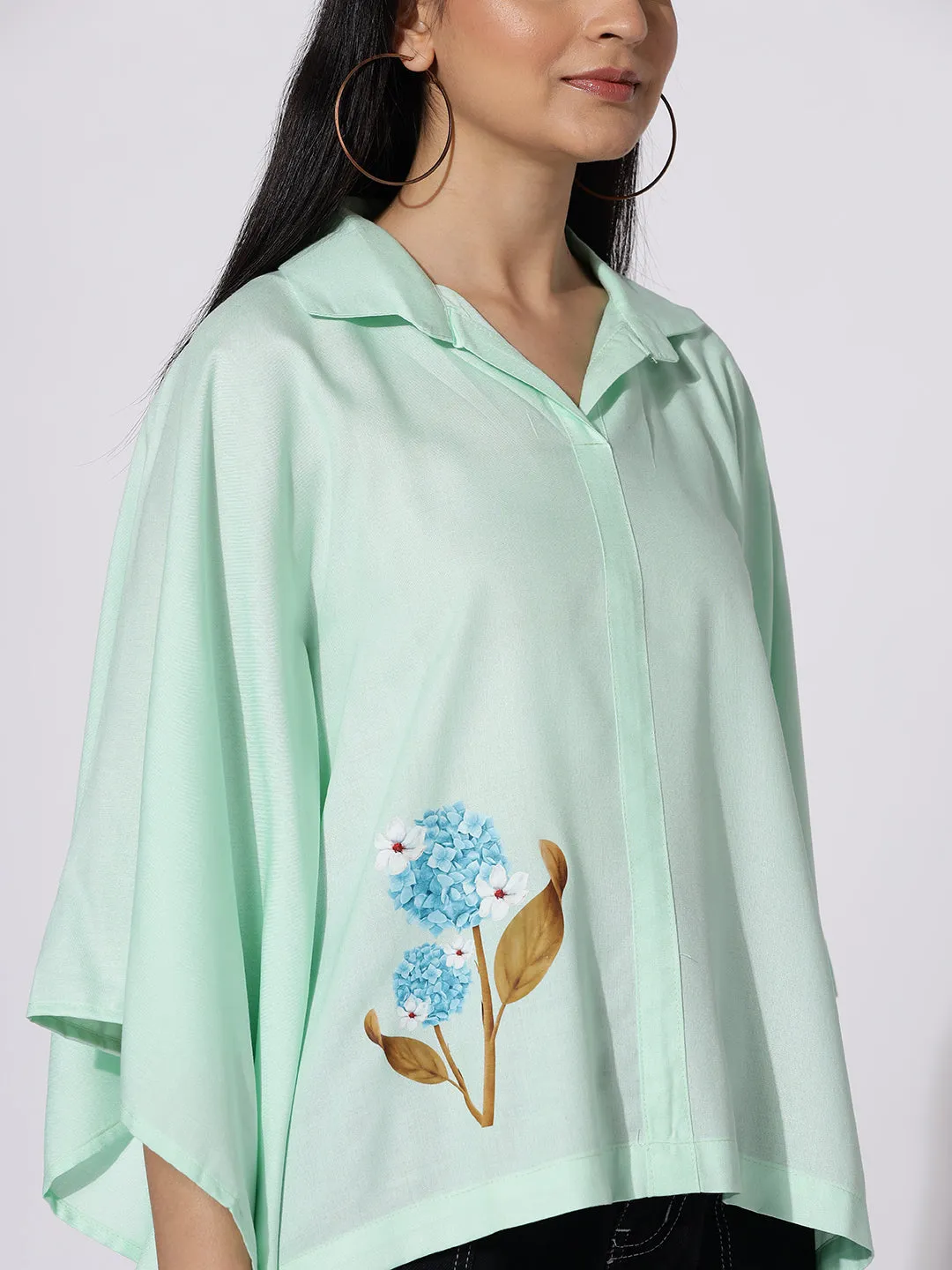 Mint Kaftan Top - Cluster