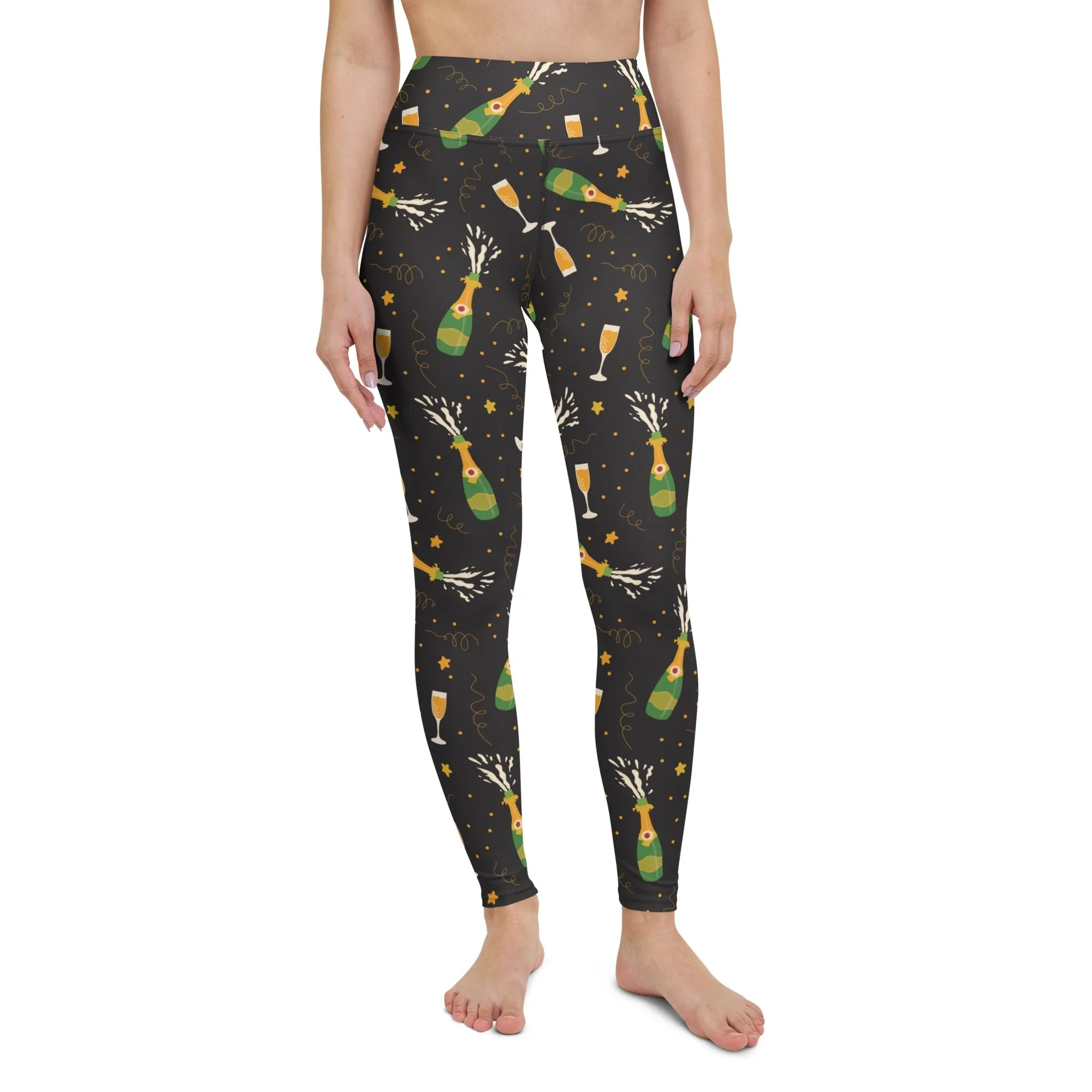 New Year's Toast Yoga Leggings