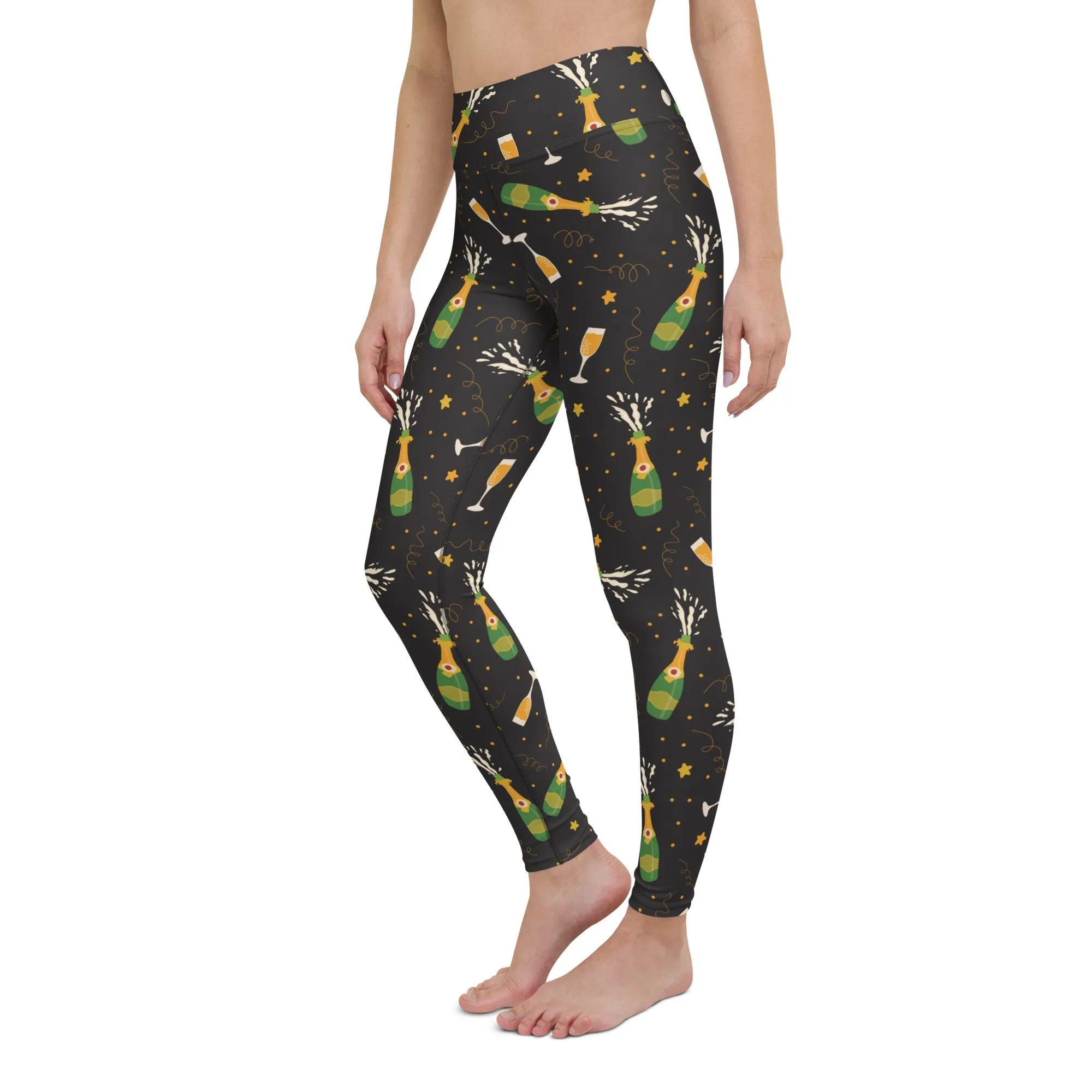 New Year's Toast Yoga Leggings