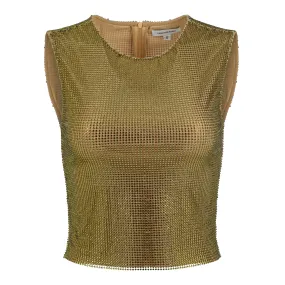 Olive Crystal Tank Top