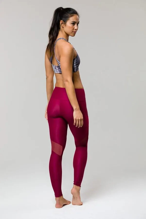 ONZIE // ROYAL LEGGING - BURGUNDY