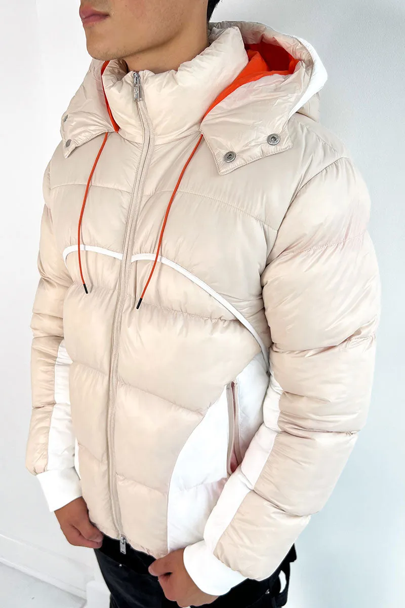 Orbit Puffer Jacket - Off White