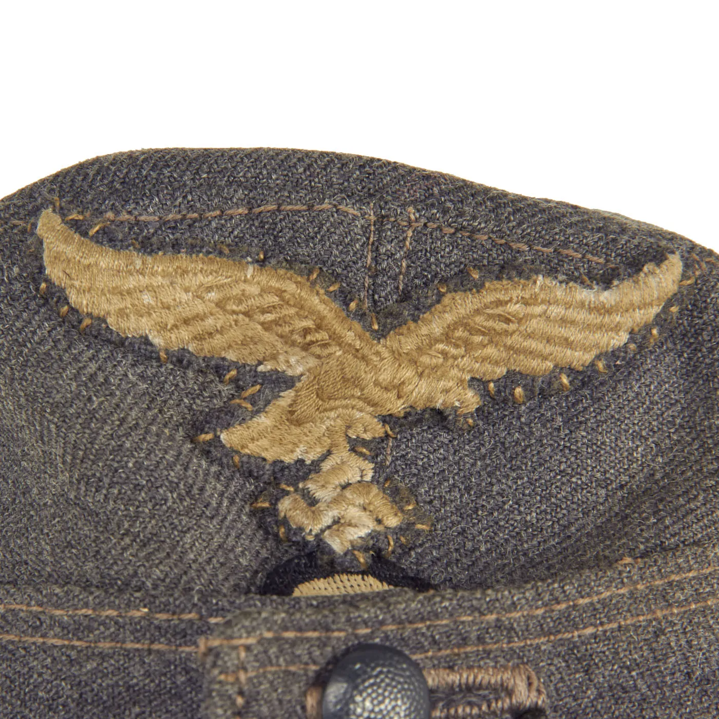 Original German WWII Luftwaffe M43 Einheitsmütze Wool Field Cap - Size 57cm