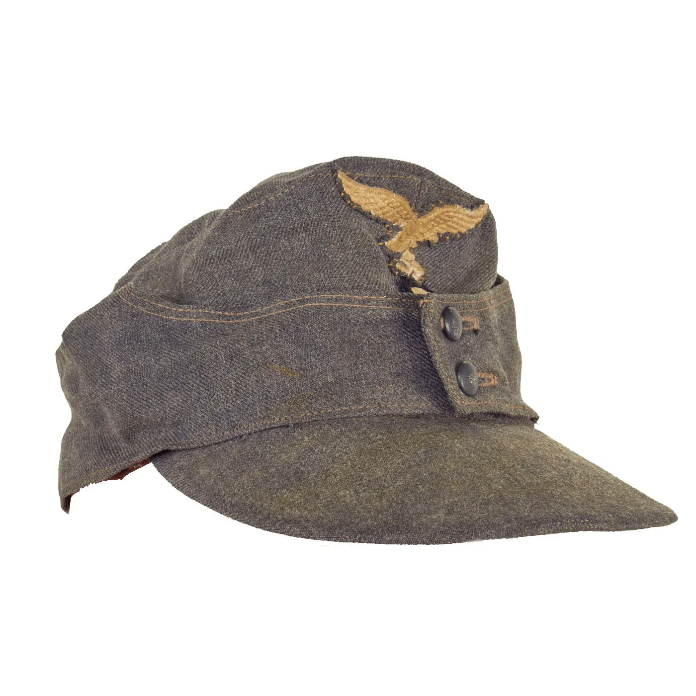 Original German WWII Luftwaffe M43 Einheitsmütze Wool Field Cap - Size 57cm