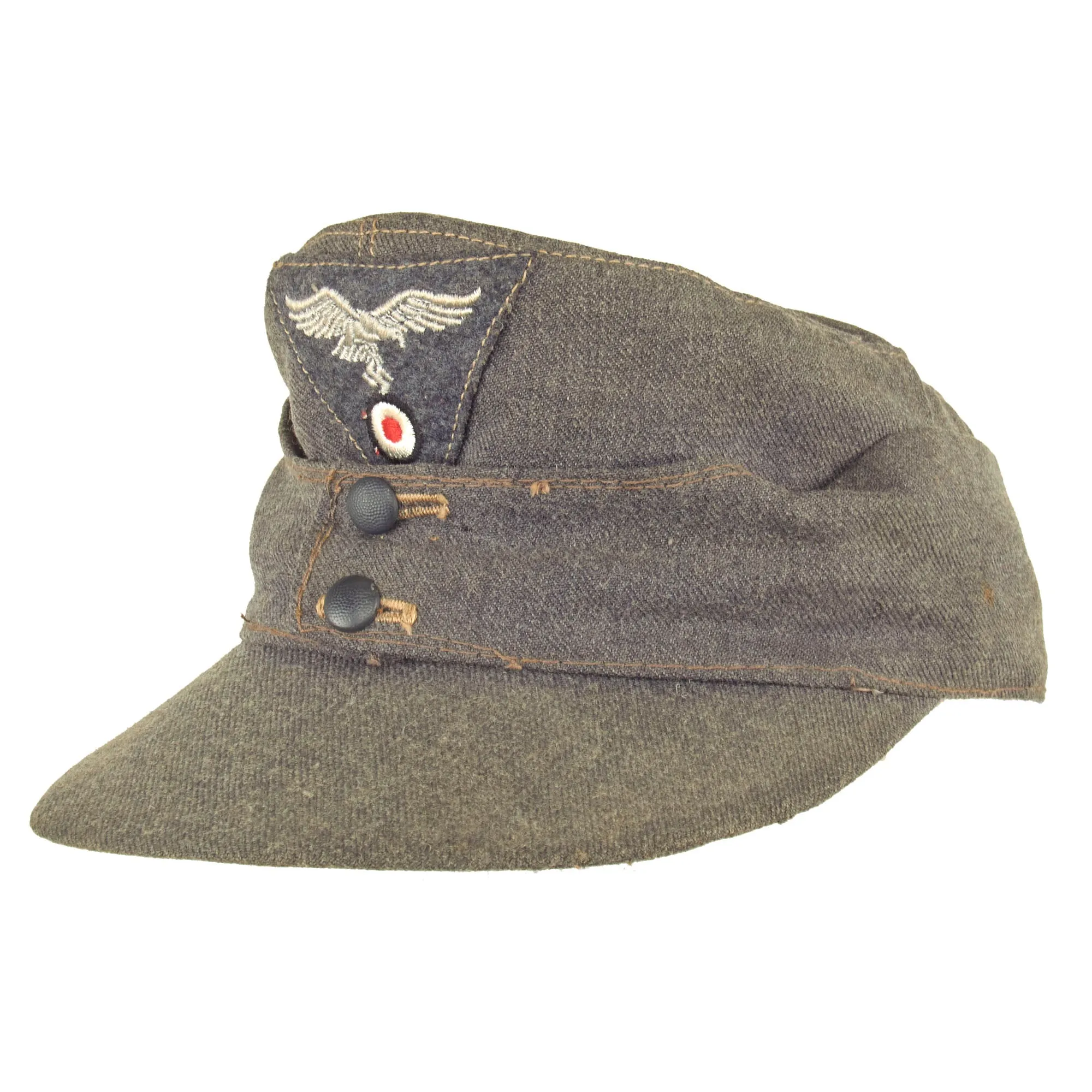 Original German WWII Luftwaffe M43 Summer Weight 54cm Einheitsmütze Field Cap - dated 1944