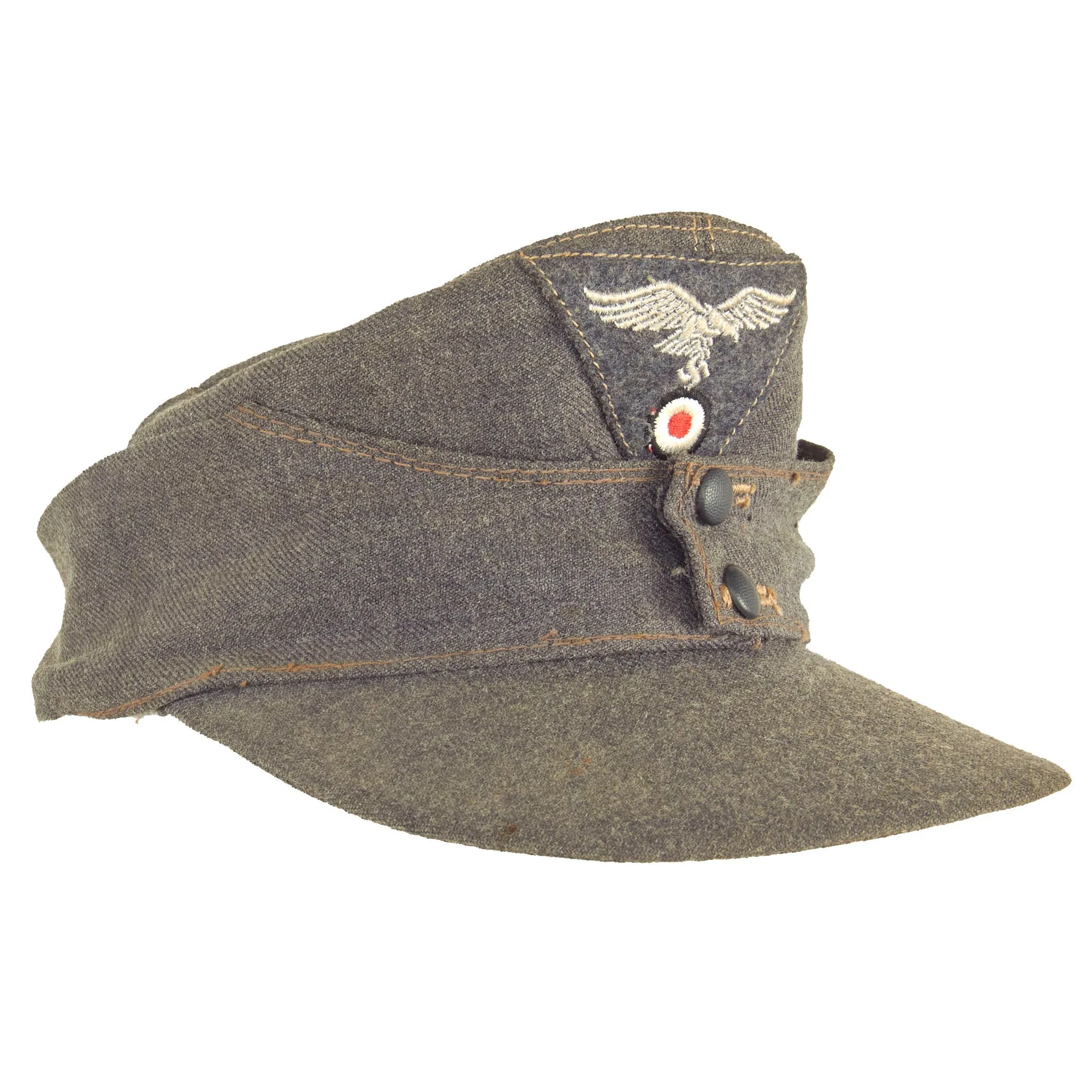 Original German WWII Luftwaffe M43 Summer Weight 54cm Einheitsmütze Field Cap - dated 1944