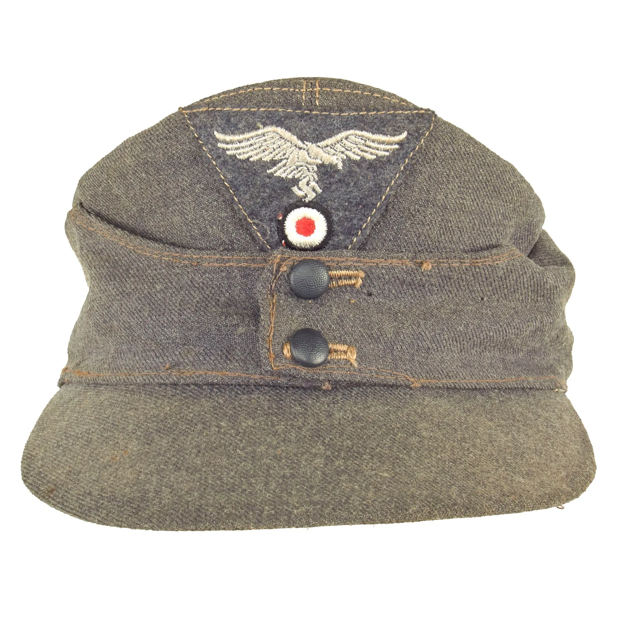 Original German WWII Luftwaffe M43 Summer Weight 54cm Einheitsmütze Field Cap - dated 1944