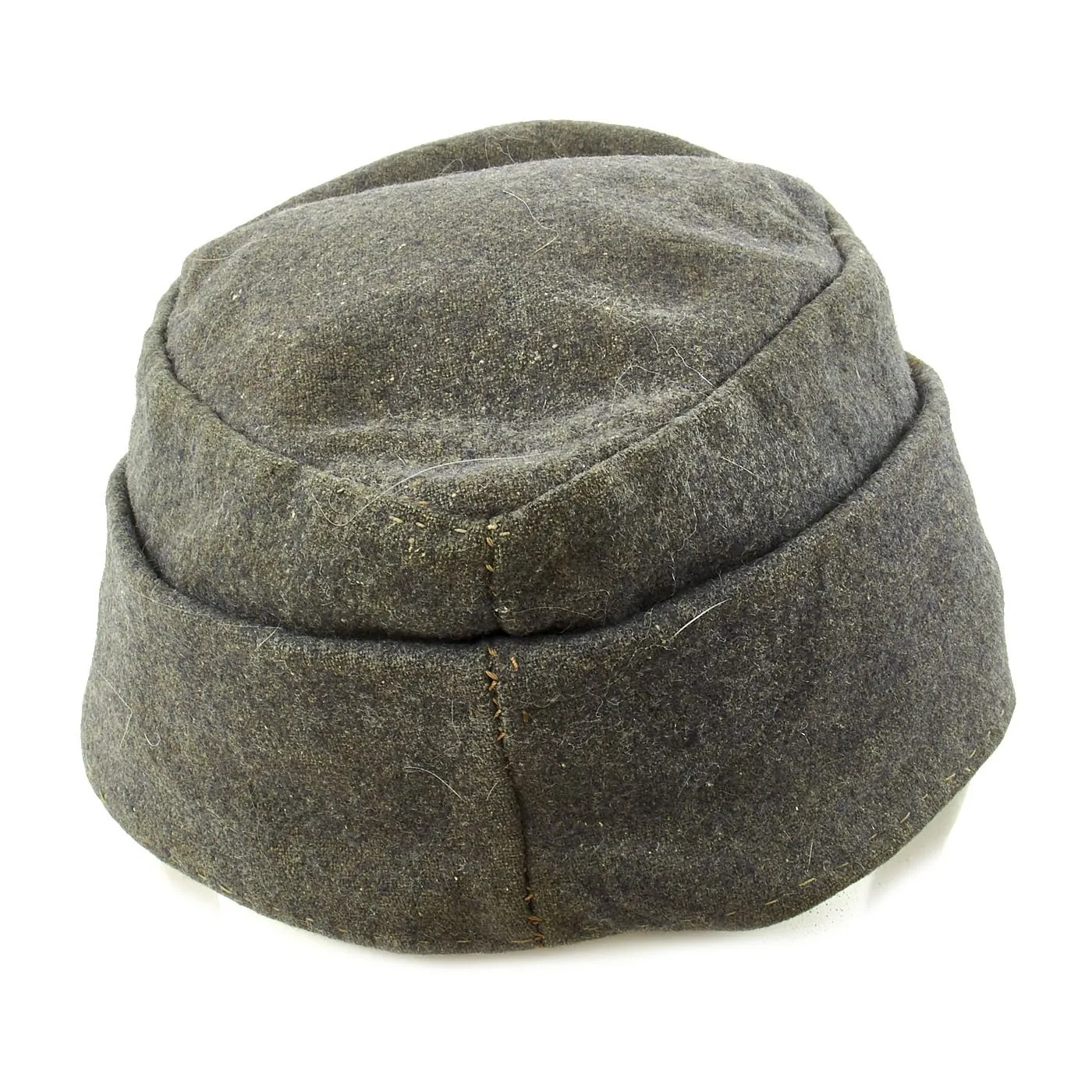 Original German WWII Luftwaffe Service Worn M43 Einheitsmütze Wool Field Cap