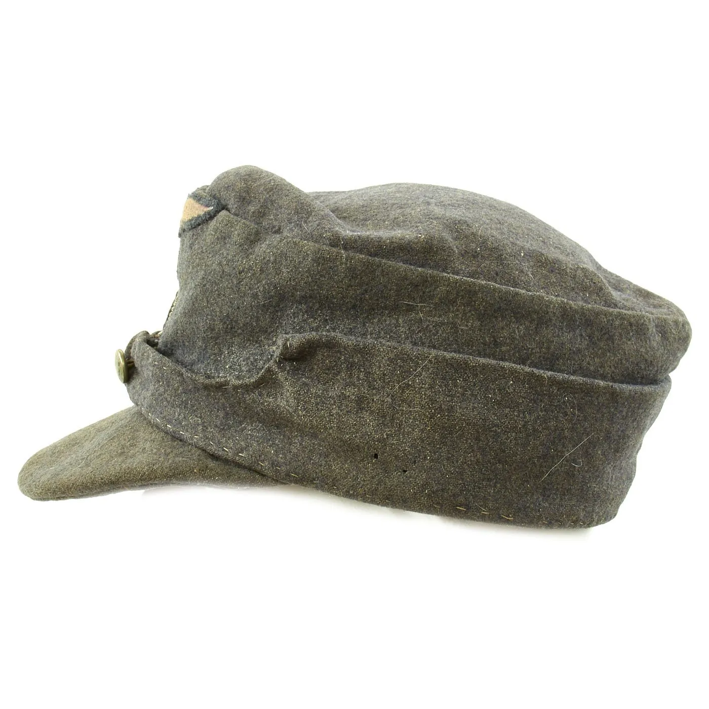 Original German WWII Luftwaffe Service Worn M43 Einheitsmütze Wool Field Cap