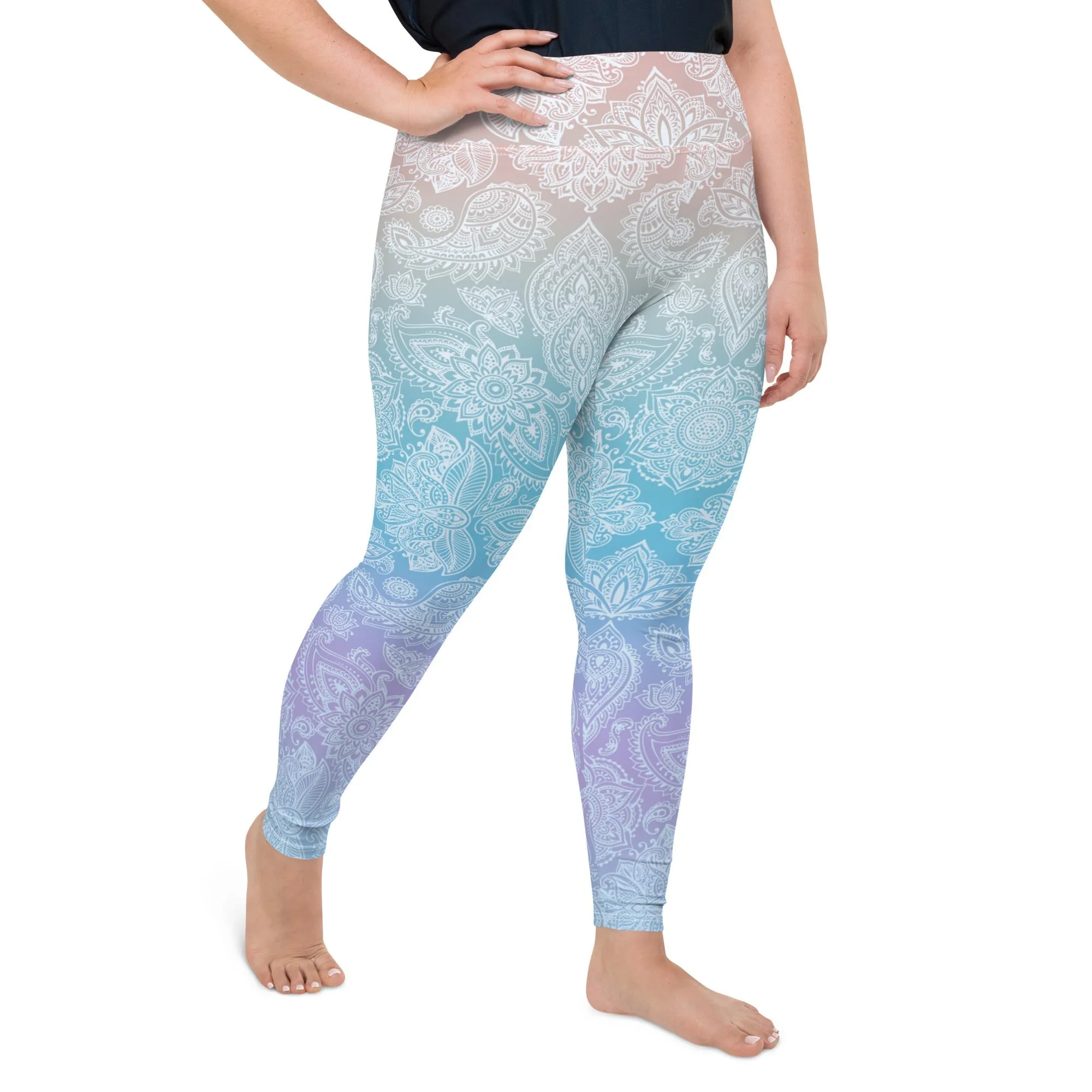 Pastel Spiritual Plus Size Leggings