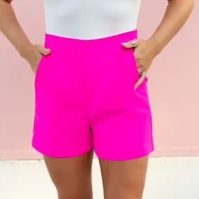 Pretty Little Thing Pink Suit Shorts