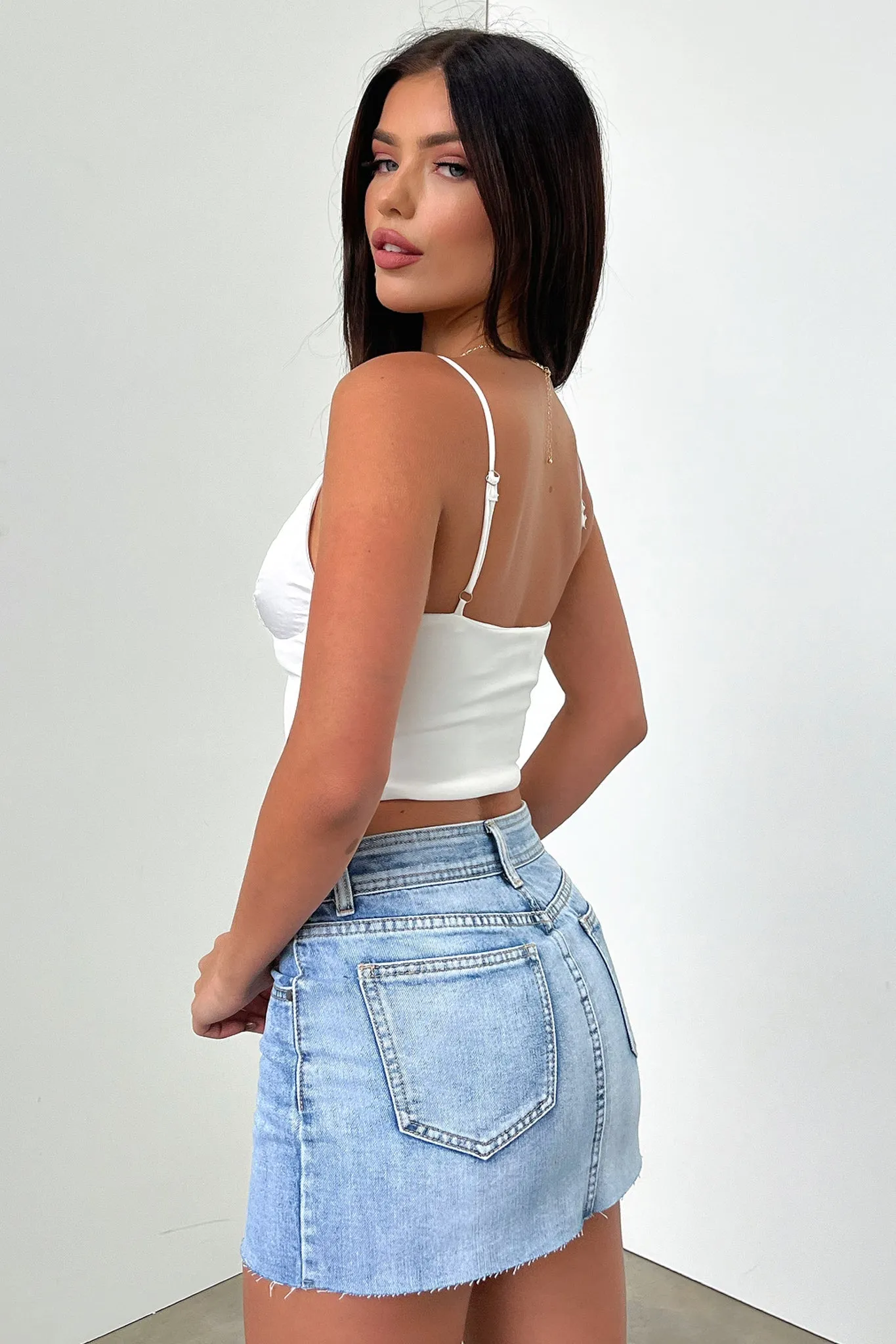 Prudence Denim Skirt - Blue