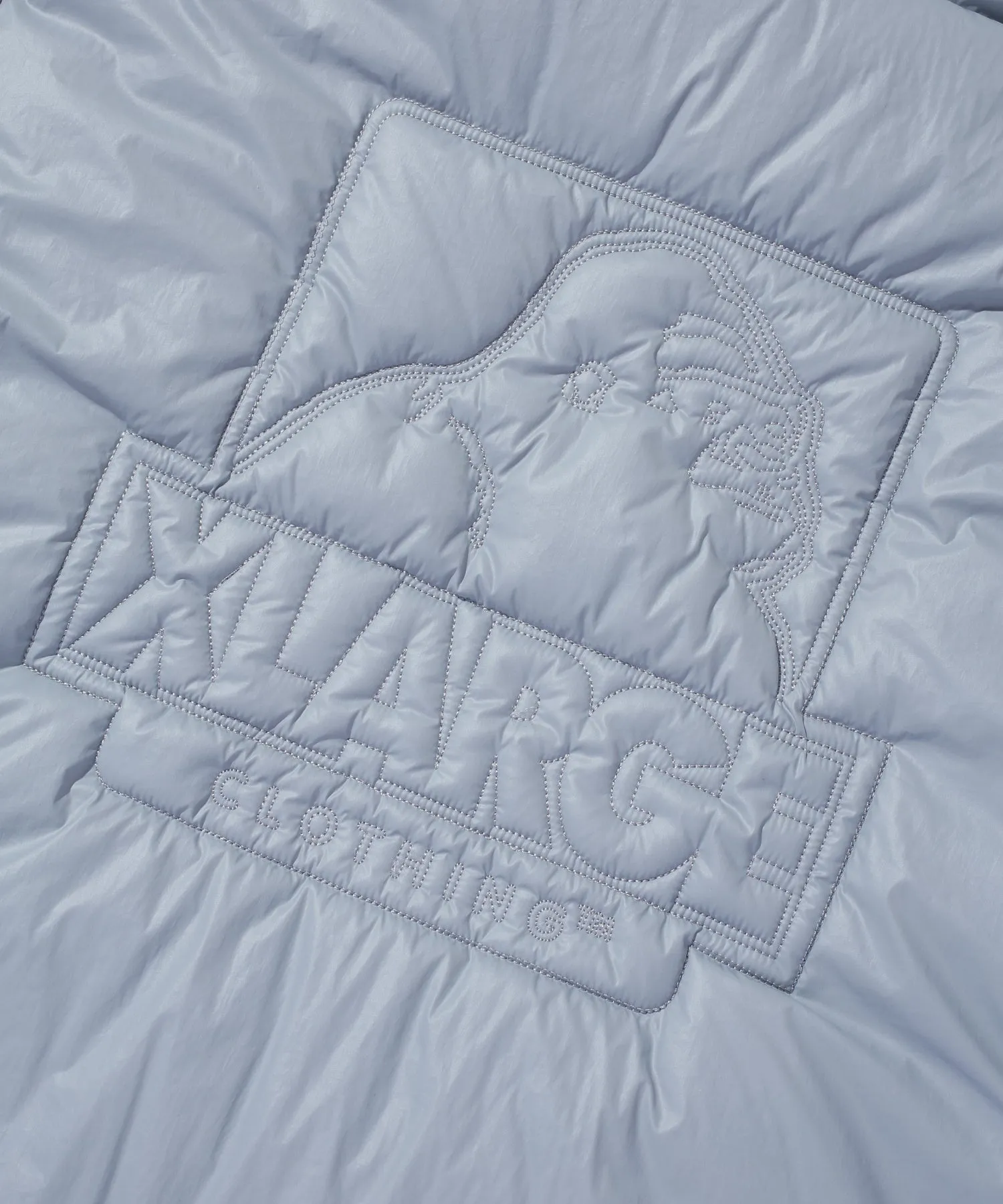 QUILTING LOGO HOODED PUFFER JACKET