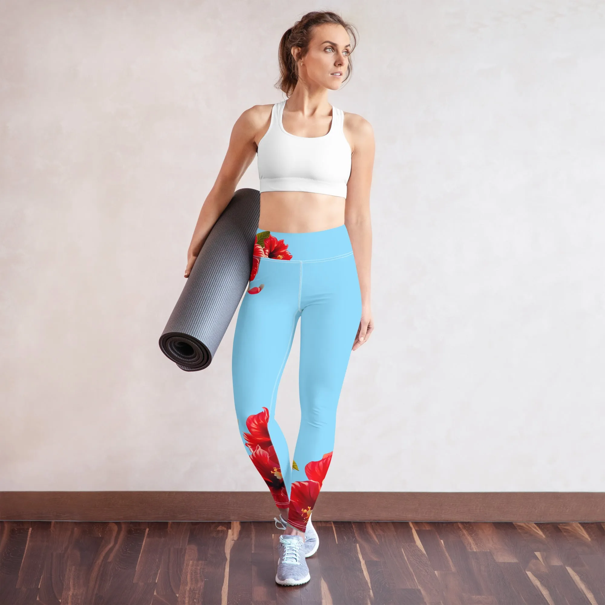 "Majestic Flamingo" Collection - Yoga Long Leggings