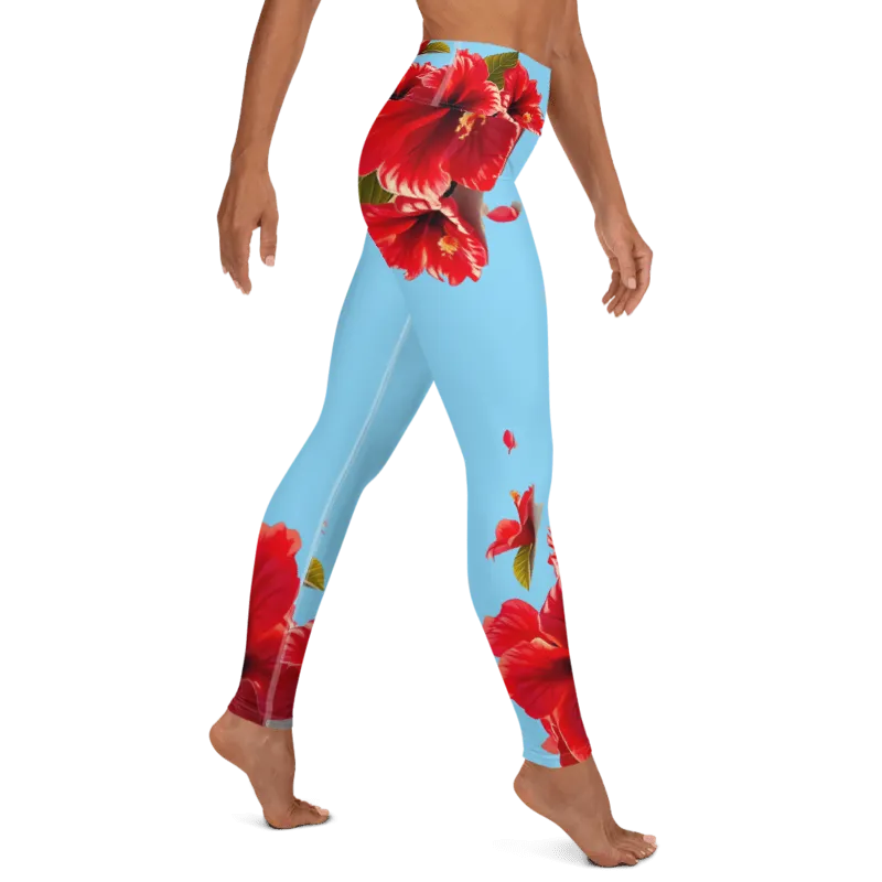 "Majestic Flamingo" Collection - Yoga Long Leggings