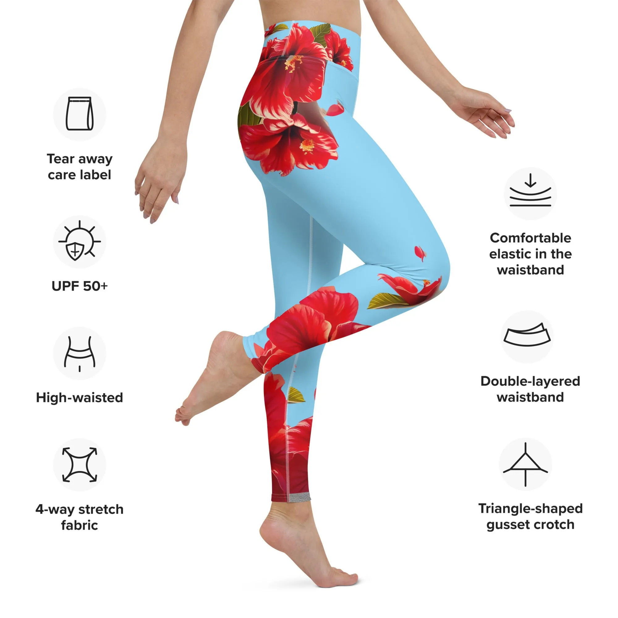 "Majestic Flamingo" Collection - Yoga Long Leggings