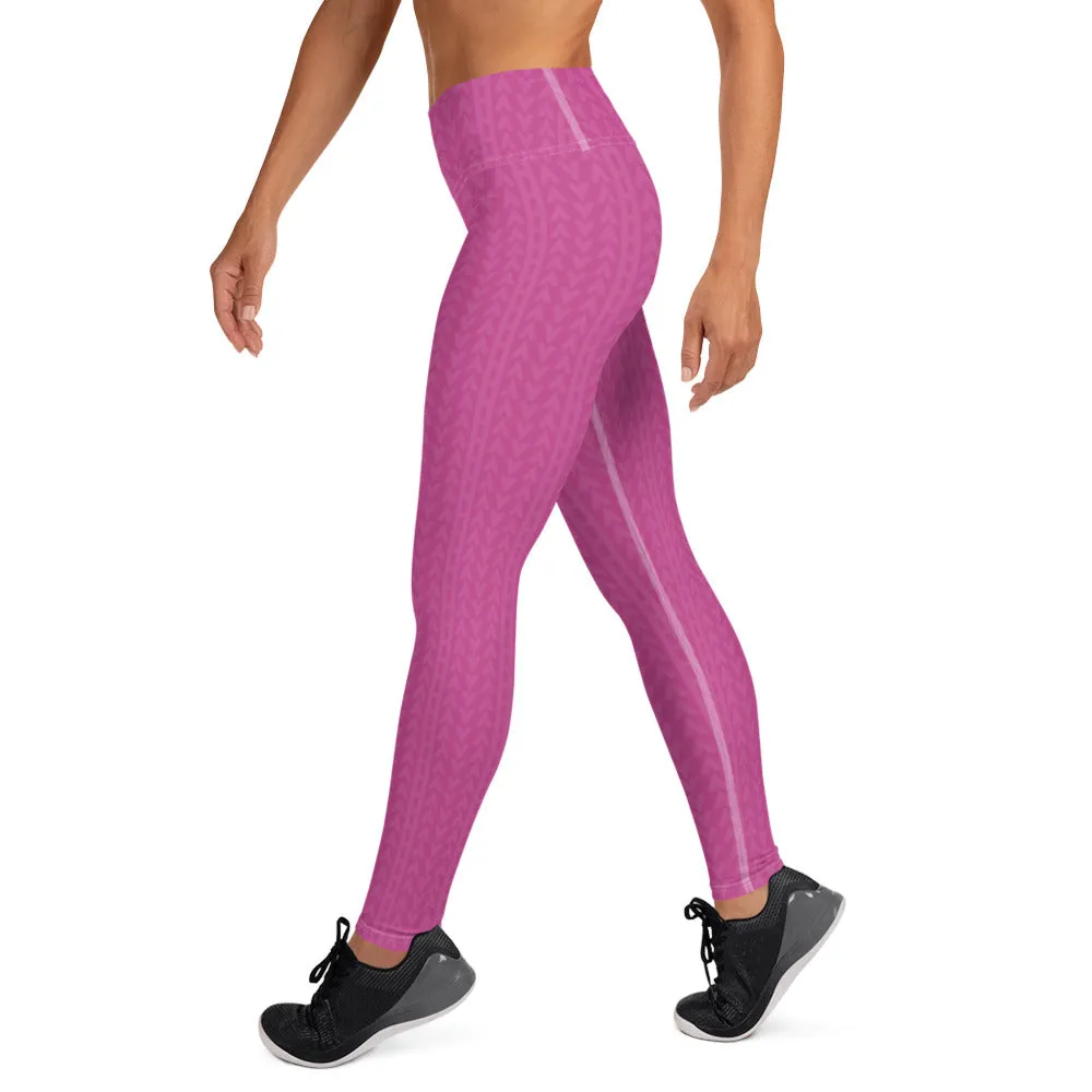 Rose Zing High Waist Yoga Leggings