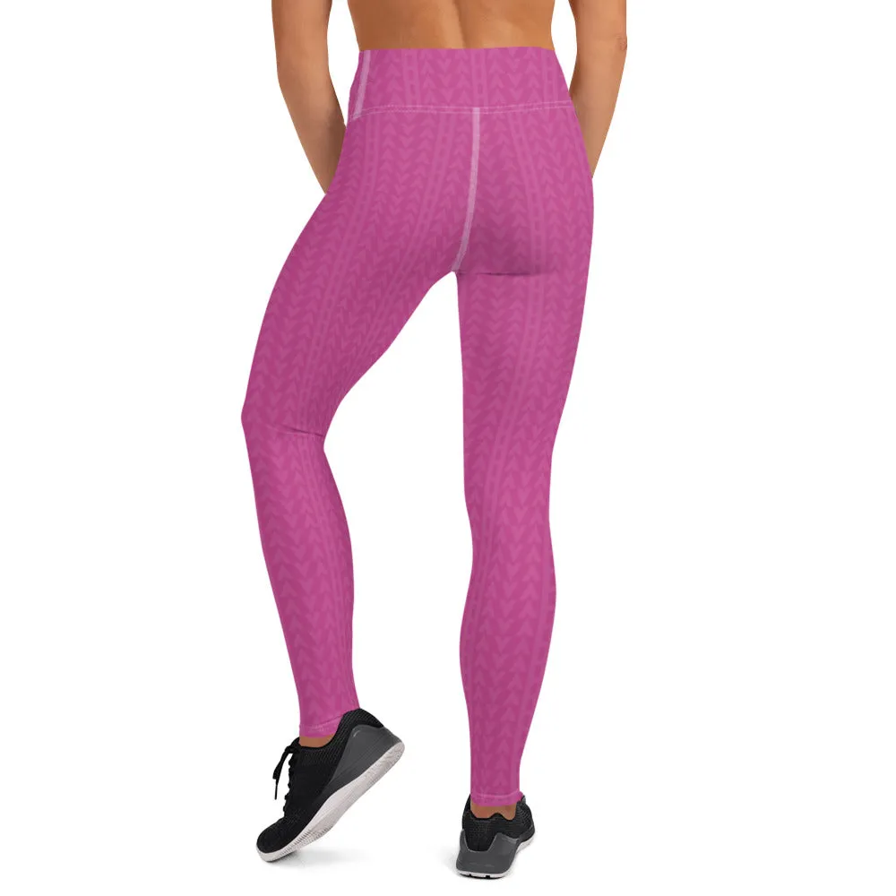 Rose Zing High Waist Yoga Leggings