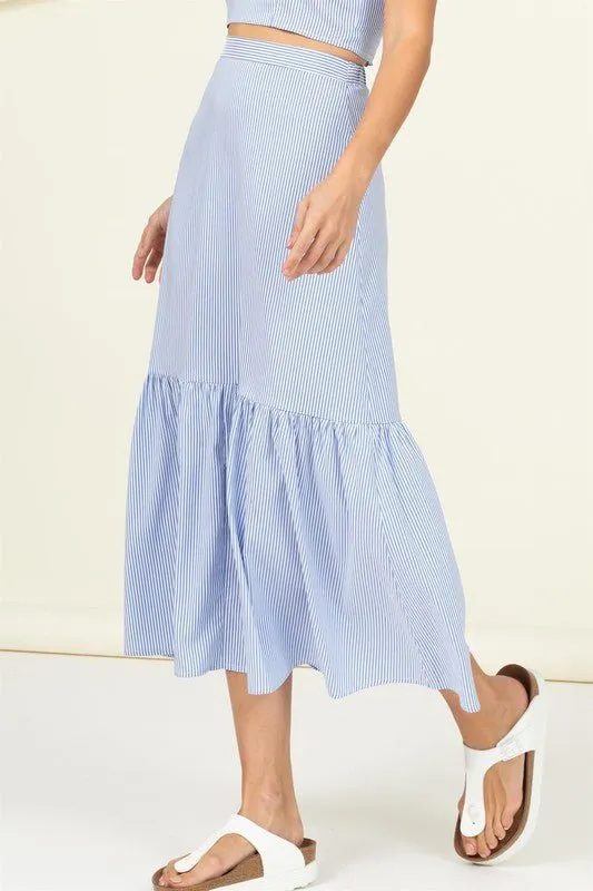 Ruffle Midi Skirt