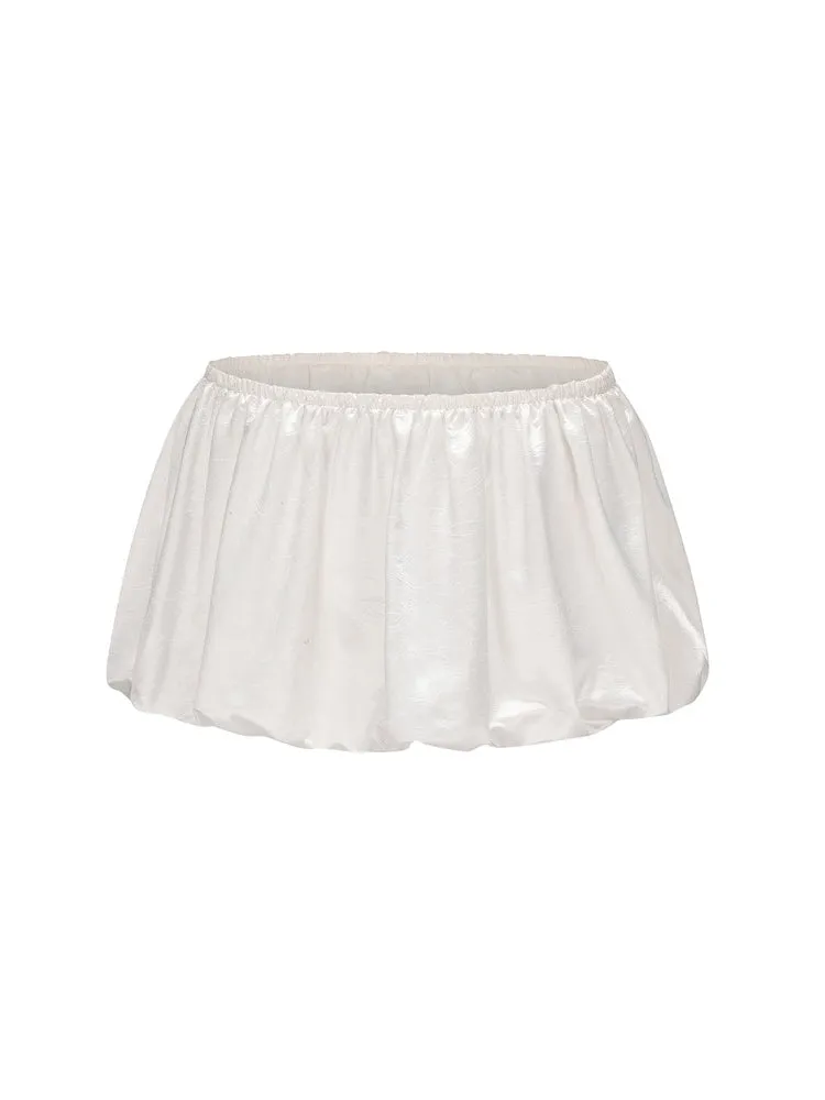 Satin Plain Balloon Short-Pants