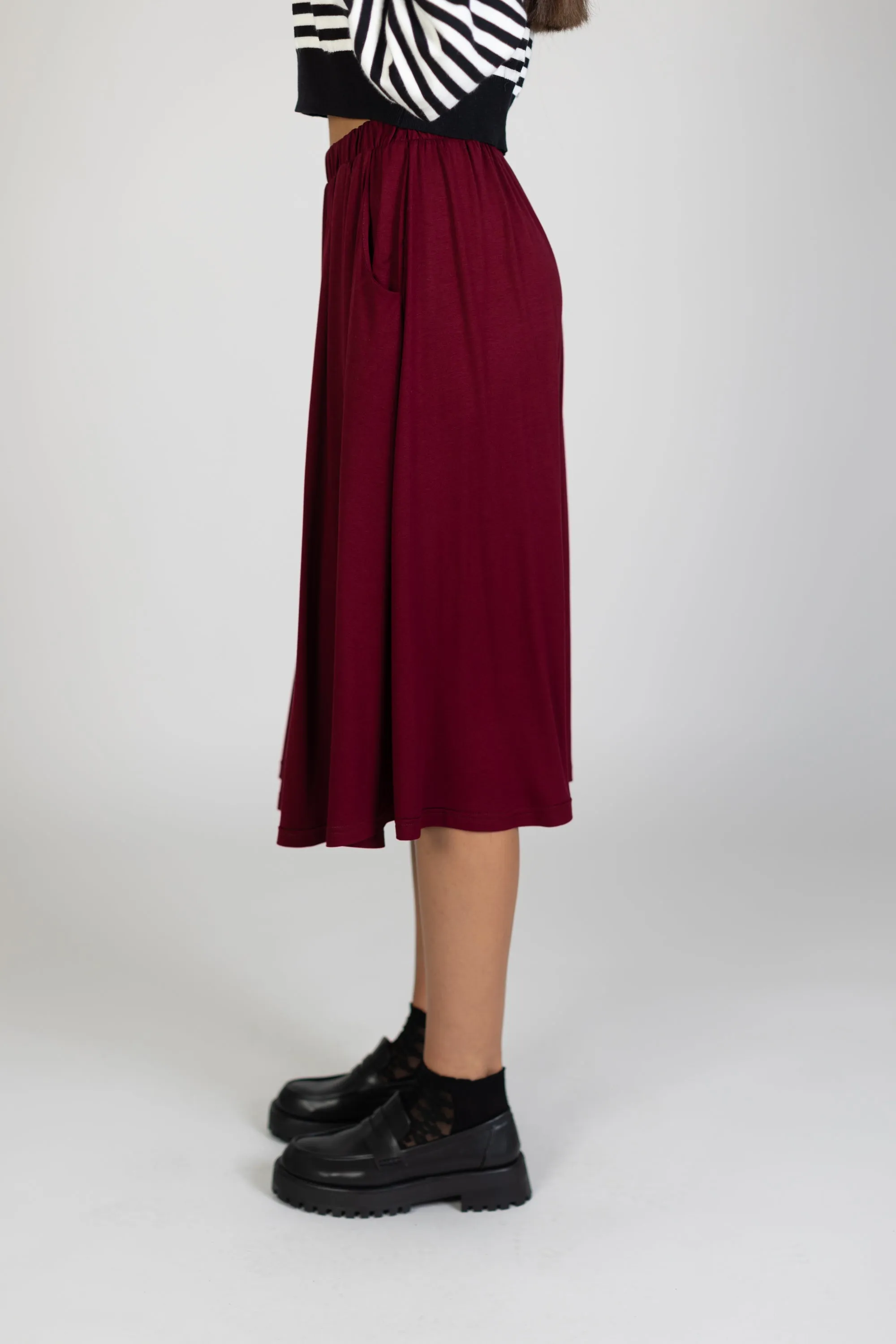 Skirt Serena Wine Red