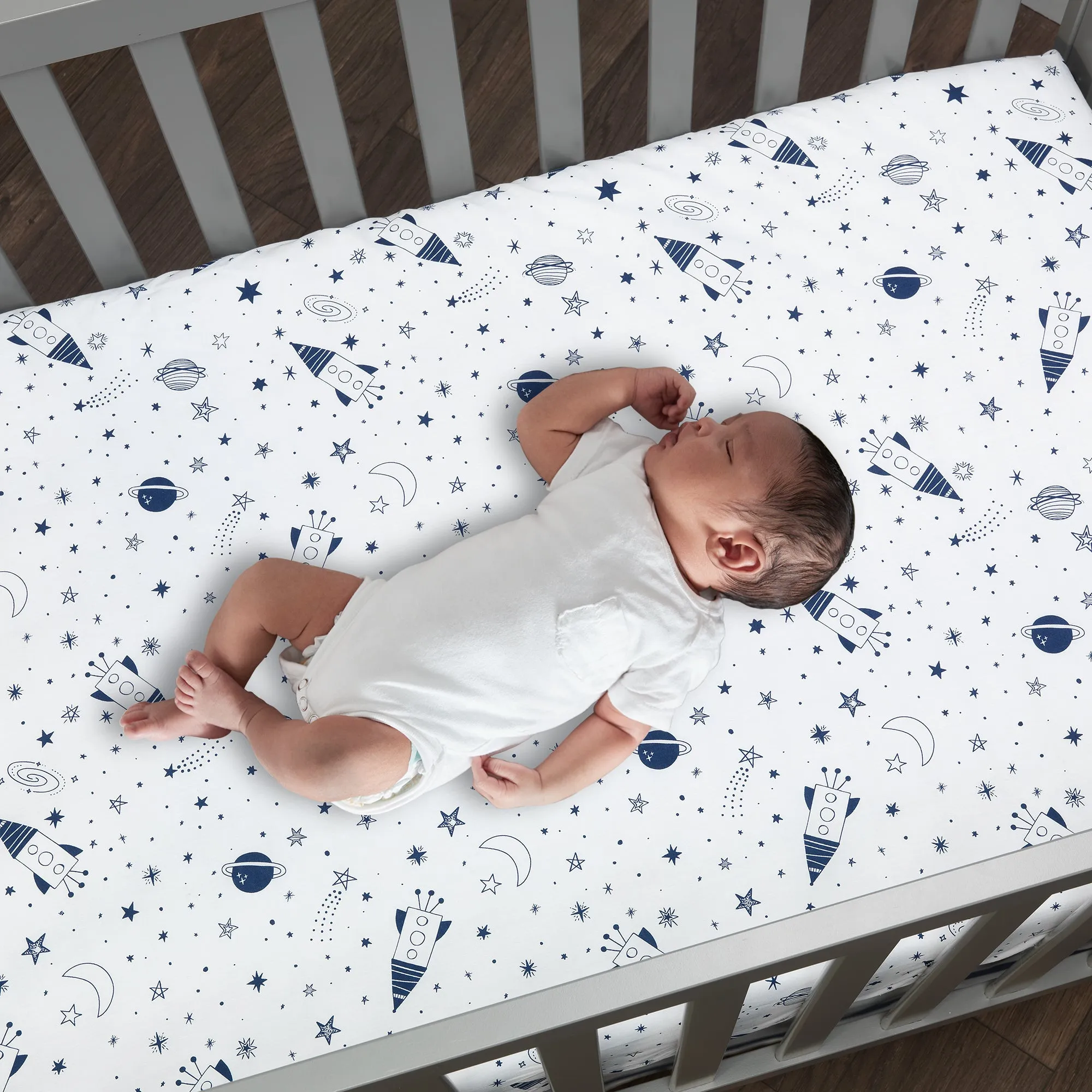 Sky Rocket 5-Piece Crib Bedding Set