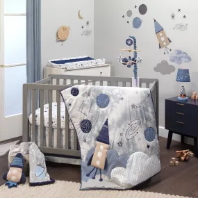 Sky Rocket 5-Piece Crib Bedding Set