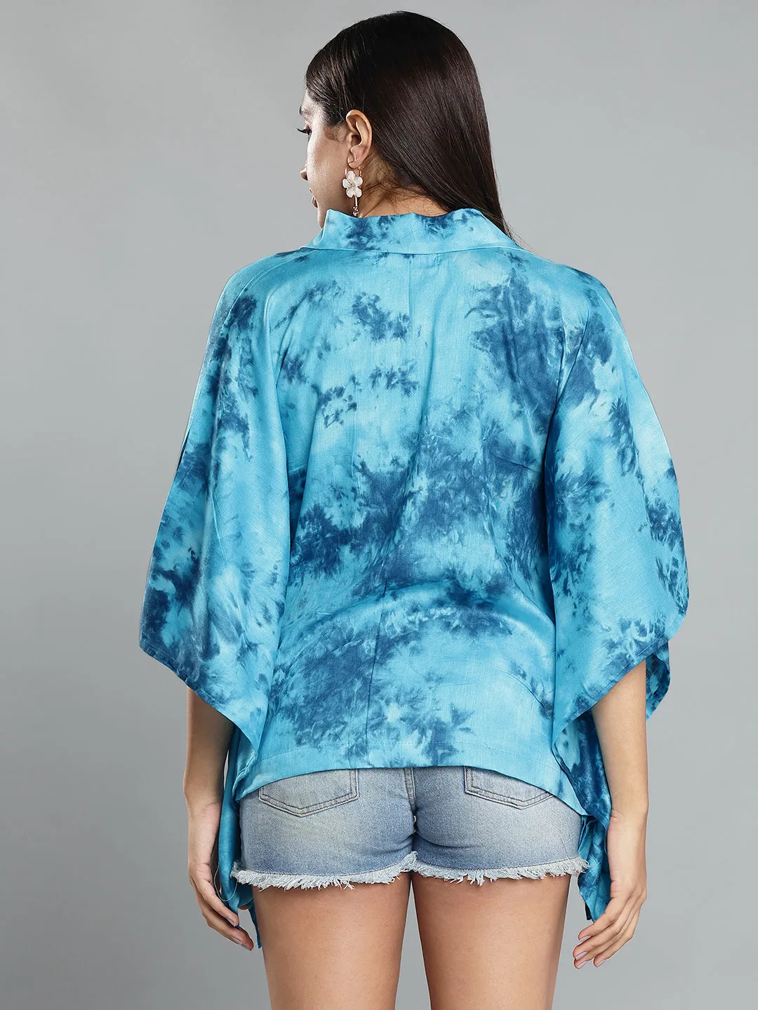 SkyBlue Rayon TieDyeTop- Daisybloom