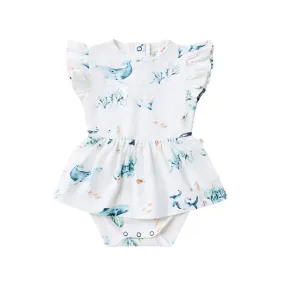 Snuggle Hunny Dress - Ocean Organic