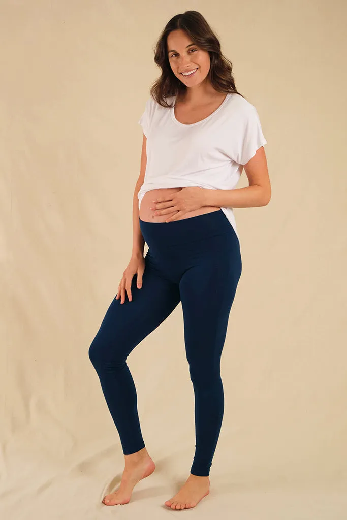 Soft Maternity Leggings - Navy