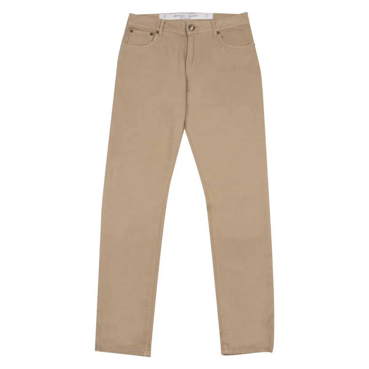 Stone 'Milano' Cotton & Cashmere Regular Fit Jeans