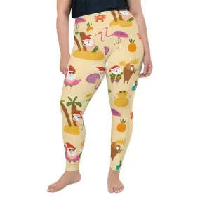 Summery Christmas Plus Size Leggings