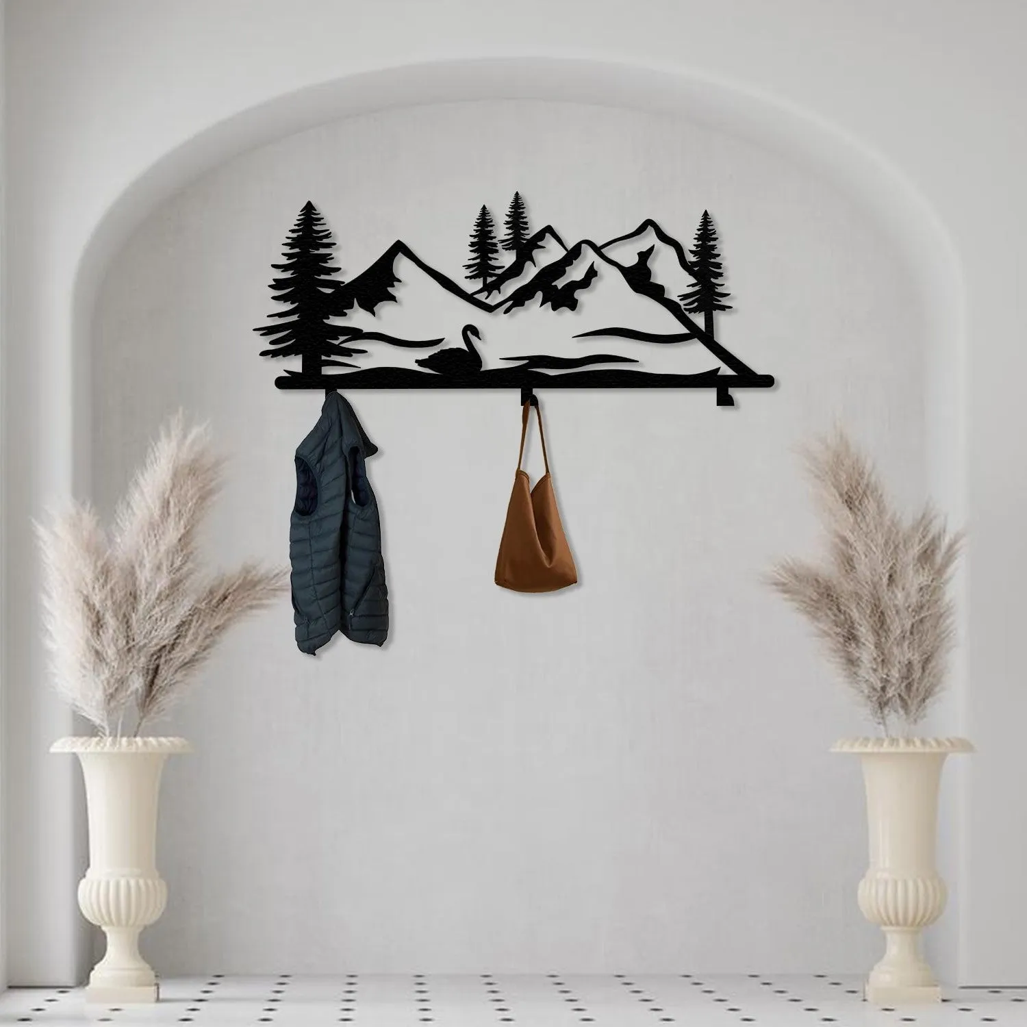 Swan and Forest Hanging Rack