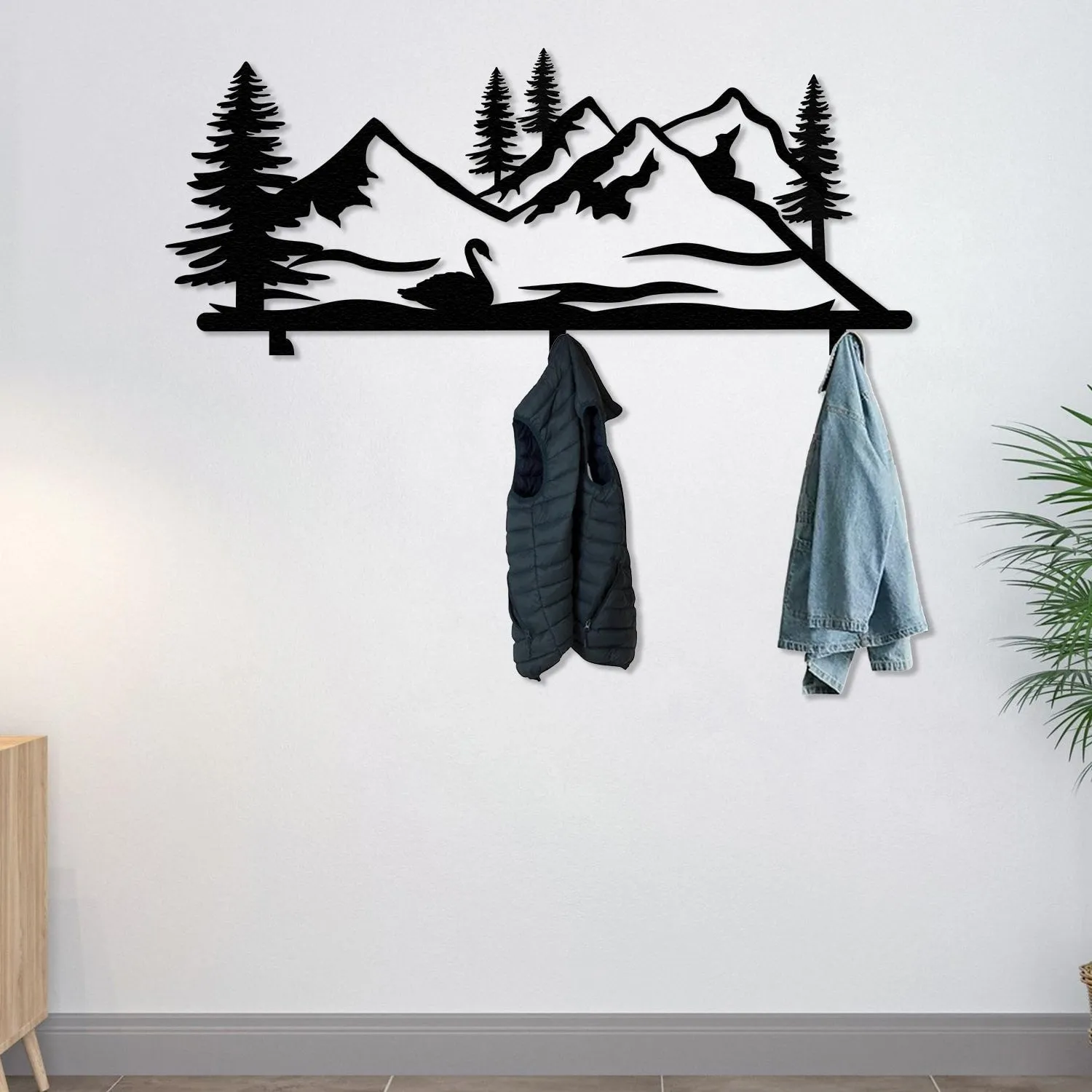 Swan and Forest Hanging Rack