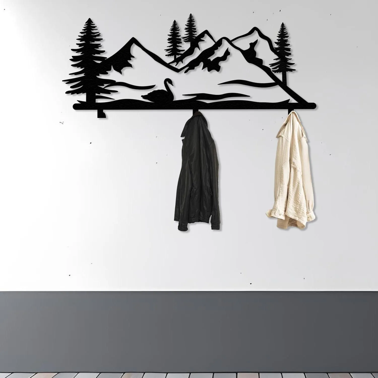 Swan and Forest Hanging Rack