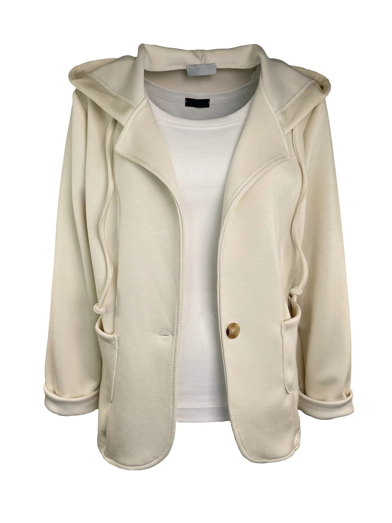 Sweat Jacke Hoodie sand