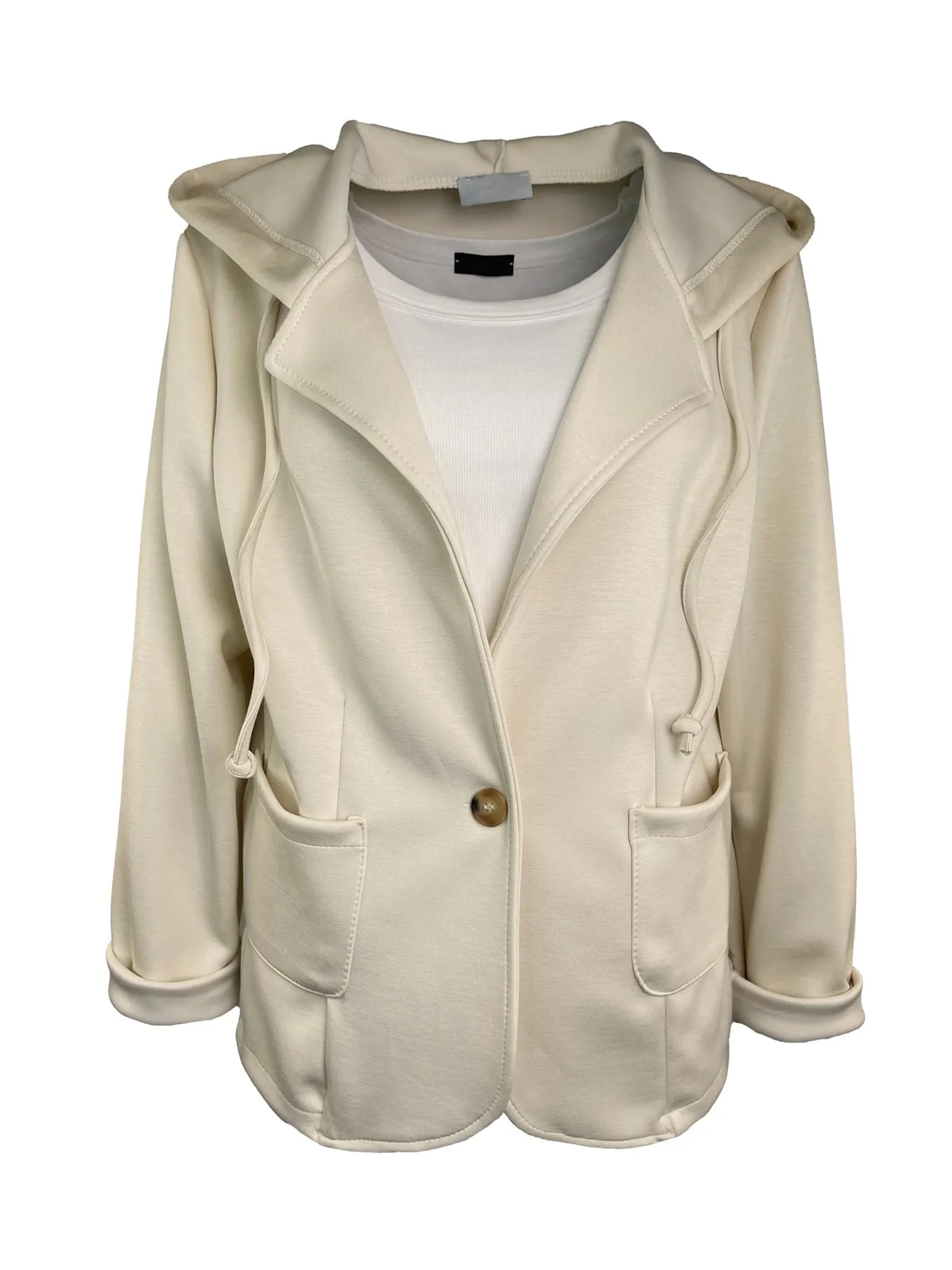 Sweat Jacke Hoodie sand