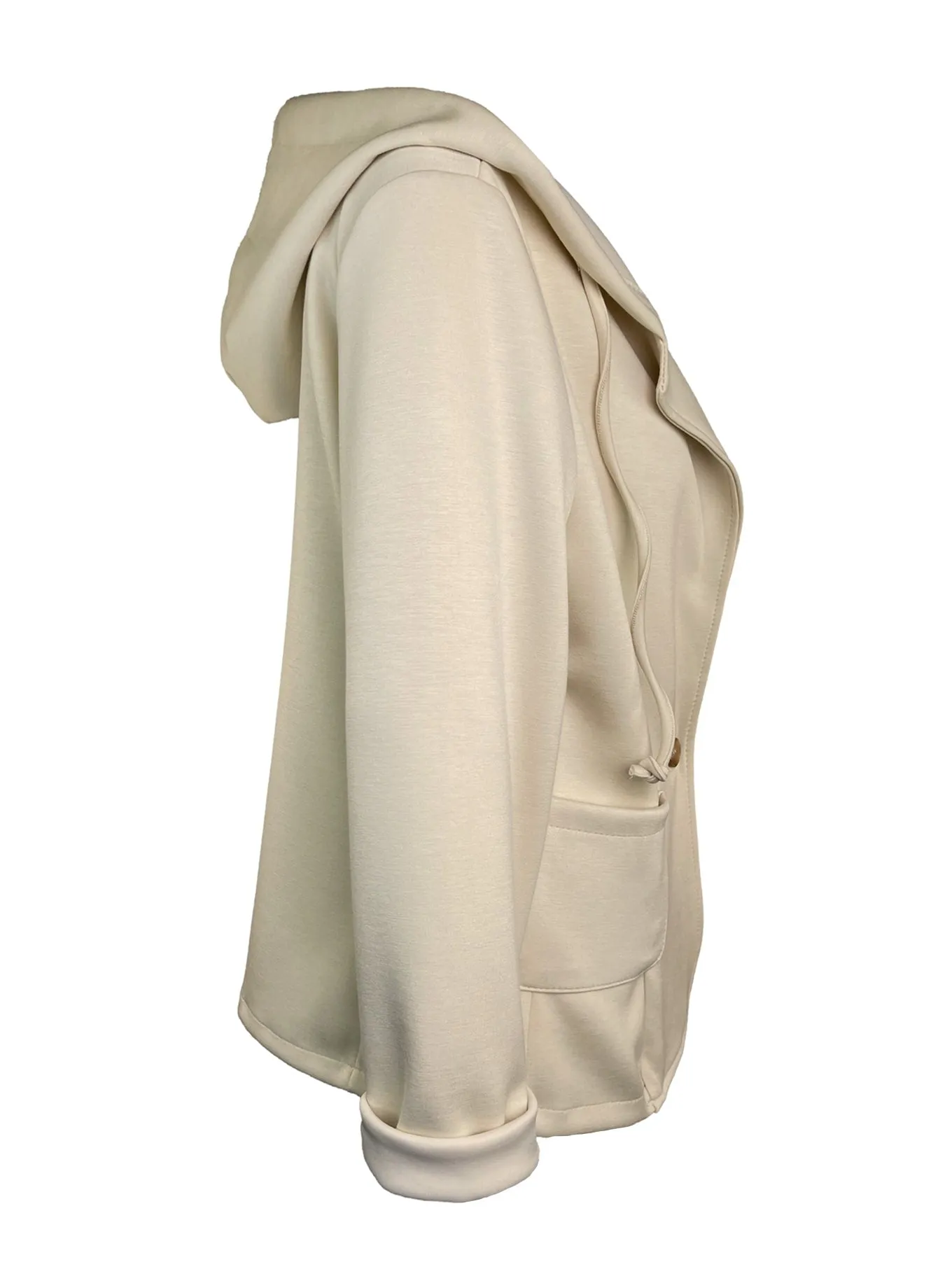 Sweat Jacke Hoodie sand