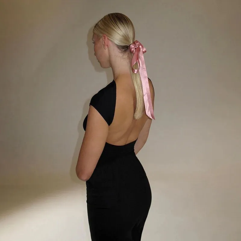 Sweet Fantasy Backless Maxi Dress