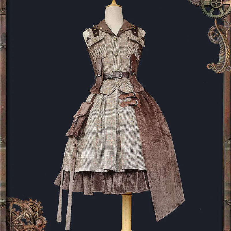 The Adventure ~ Punk Style Wool Lolita Skirt / Vest by Infanta