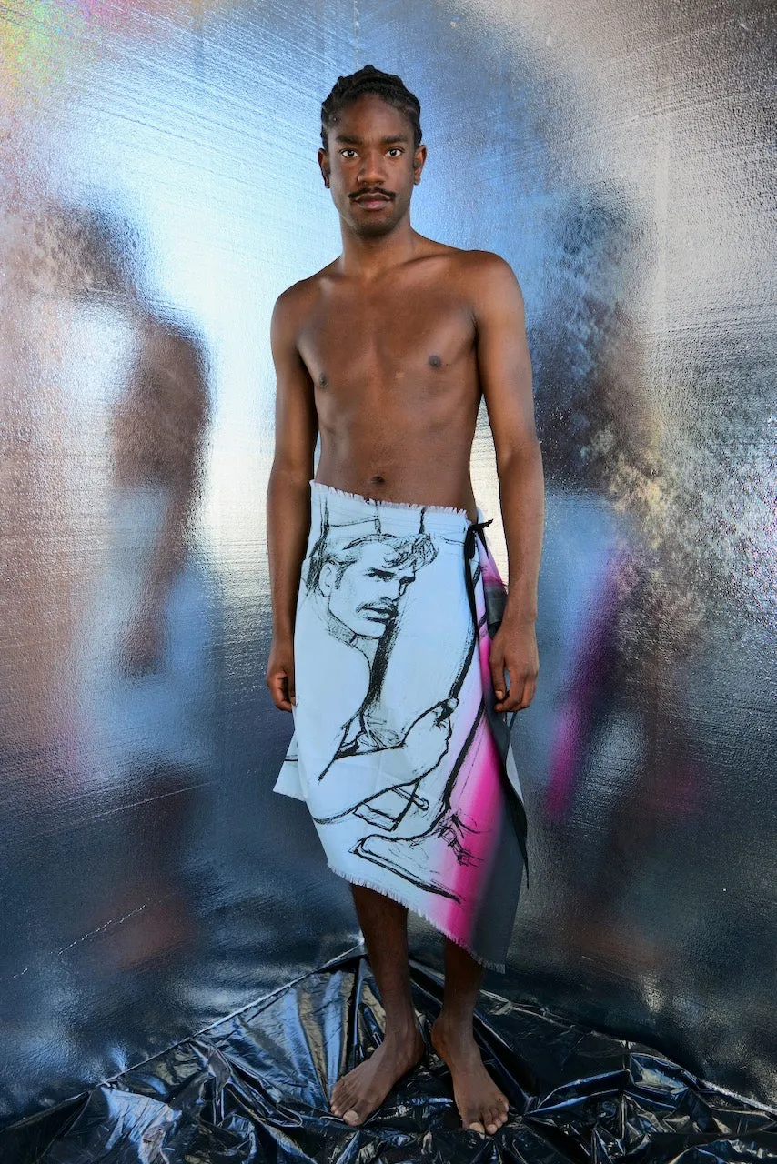 TOM OF FINLAND x WE ARE SPASTOR SARONG BLUE