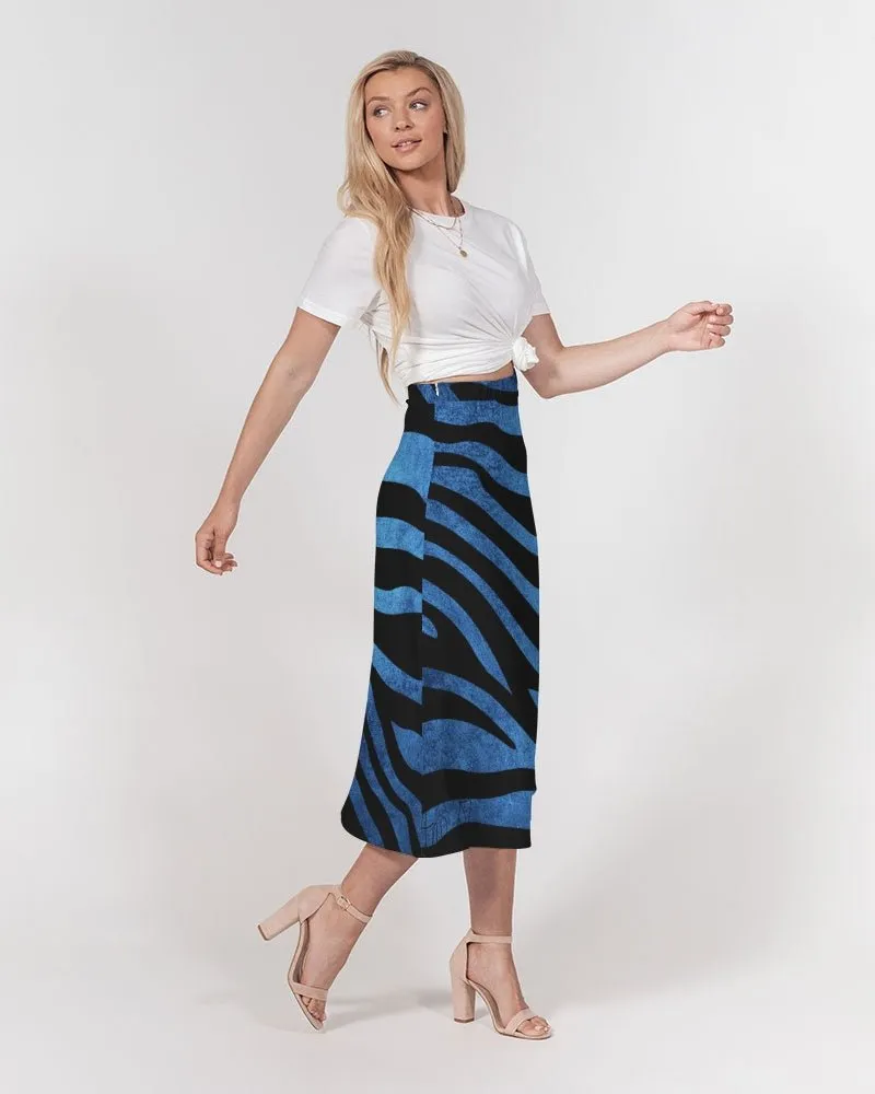 Truest Blue Signed Women's A-Line Midi Skirt