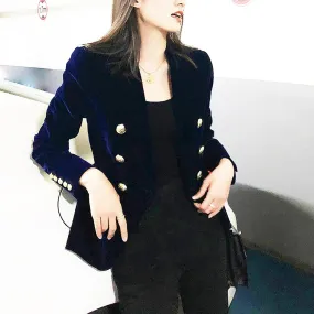 Velvet Cozy Long Sleeve Blazer