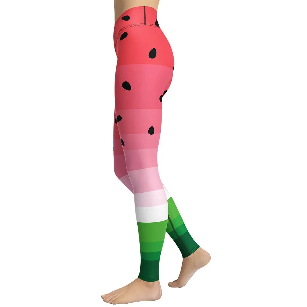 Watermelon Yoga Leggings