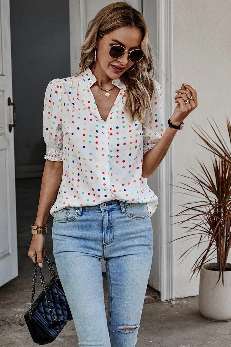 Whimsy Dot Blouse