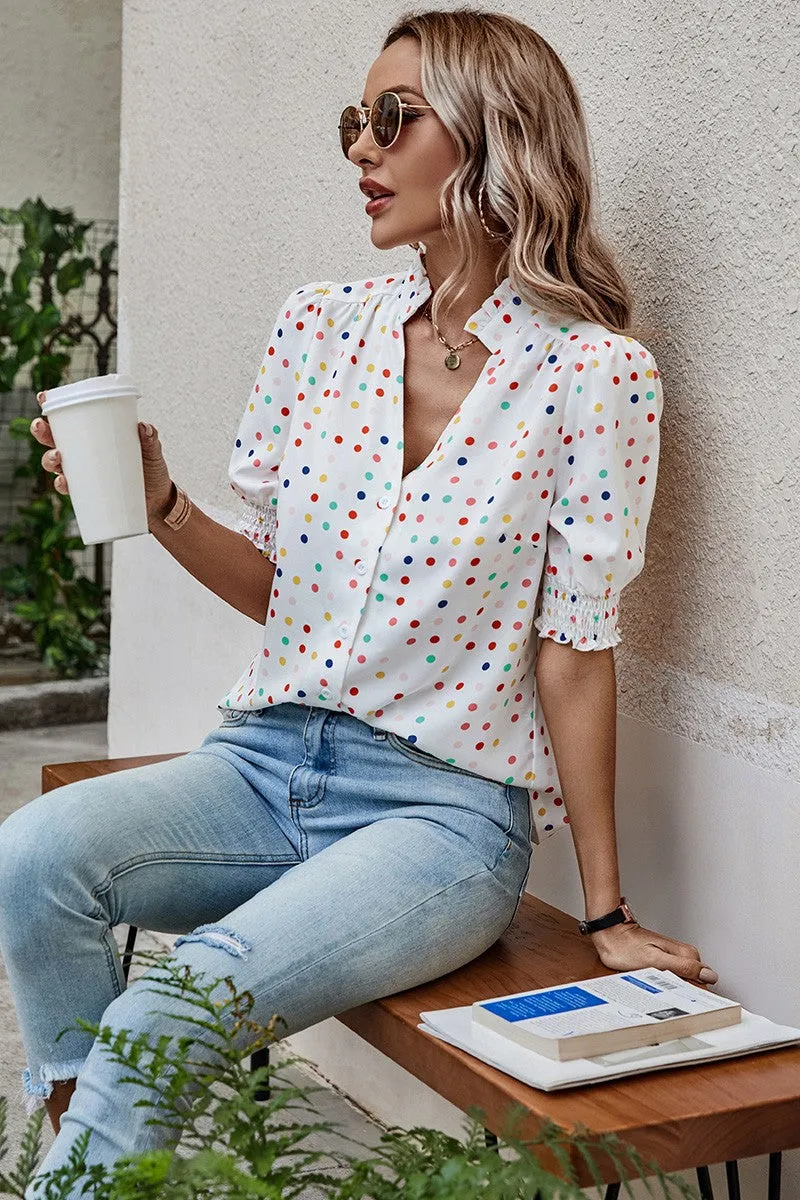 Whimsy Dot Blouse